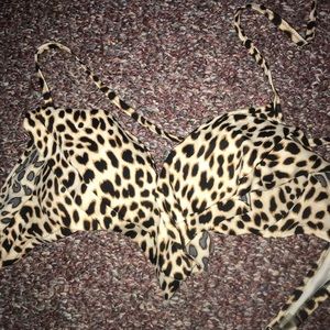 Cheetah bikini top